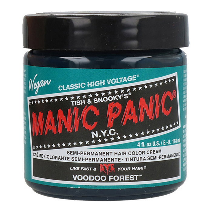 Manic Panic Tintura Semi-Permanente de Alta Calidad Color Forest Verde Intenso - Acondicionador Vegano para el Cabello