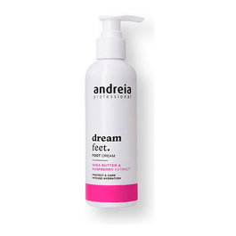 Andreia Dream Feet - Crème pour les Pieds Hydratante et Nourrissante avec Beurre de Karité et Extrait de Framboise - Tube 200 mL