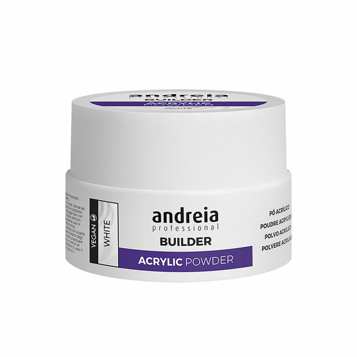 Andreia Poudre acrylique Blanche 20 g pour construction d'ongles - Effet naturel - Haute résistance et longue durée - Sèche à l'air - Pour onglerie Andreia Poudre acrylique Blanche 20 g pour construction d'ongles - Effet naturel - Haute résistance et longue durée - Sèche à l'air - Pour onglerie