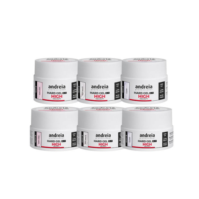 Andreia Professional Hard Gel High Viscosity Soft White 44g Andreia Professional Hard Gel High Viscosity Soft White 44g