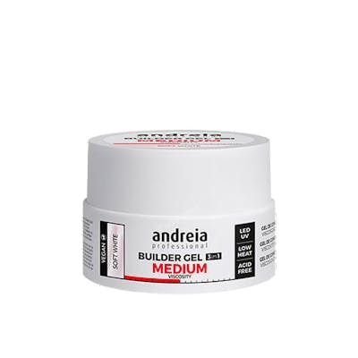 Andreia Professional Builder Gel Viscosité Moyenne Soft White 22g