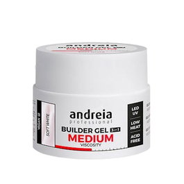 Andreia Builder Gel Medium Viscosity Soft White 44g