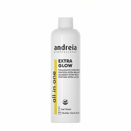Andreia All In One - Extra Glow, Activateur et Lustrant pour Top Coat Gel et Vernis Semi-Permanent, 250 ml