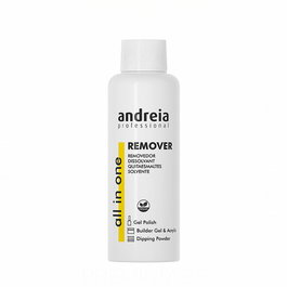 Andreia All In One - Dissolvant pour vernis gel, solution dépose rapide ongles artificiels - Flacon 100 mL