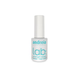 Andreia Strenght Boost Base + Top Coat - Base, durcisseur et top coat fortifiant 3 en 1 pour ongles - Flacon de 10,5 mL