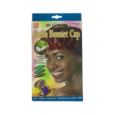 BEAUTY TOWN Bonnet de satin de luxe avec huile de coco, couleurs variées BEAUTY TOWN Bonnet de satin de luxe avec huile de coco, couleurs variées