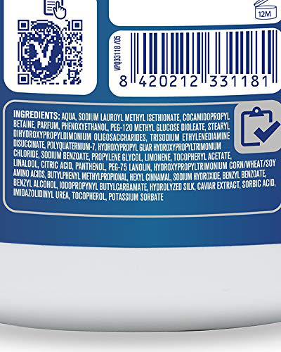 Valquer - Shampoing Réparation Total Zero - 1000 ml - Pour cheveux secs et abîmés - Avec caviar vert et capsules de coton - Sans sulfates, sans silicones Valquer - Shampoing Réparation Total Zero - 1000 ml - Pour cheveux secs et abîmés - Avec caviar vert et capsules de coton - Sans sulfates, sans silicones