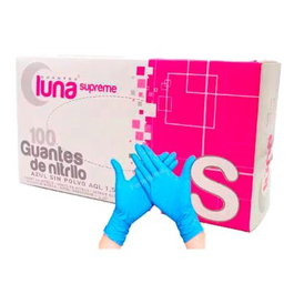 OMARE LUNA Gants en nitrile blancs sans poudre Taille S