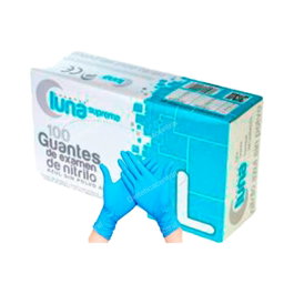 OMARE LUNA Gants en nitrile blanc sans poudre Taille L, 100 unités