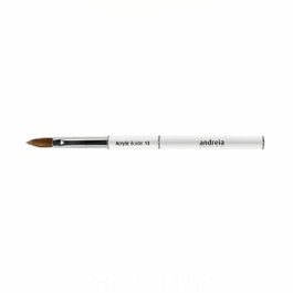 Andreia Pinceau Acrylic Builder 10 pour construction d'ongles en acrylique avec poils Kolinsky naturel et capuchon métallique