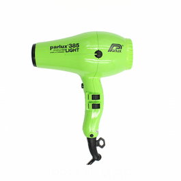 Parlux 385 PowerLight - Sèche-cheveux professionnel léger, technologie ionique et céramique, couleur verte, 18.5 cm