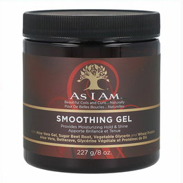 As I Am Smoothing Gel 227 g - Gel Lissant et Hydratant - Soin Coiffant pour Cheveux Bouclés et Frisés - Apporte Brillance