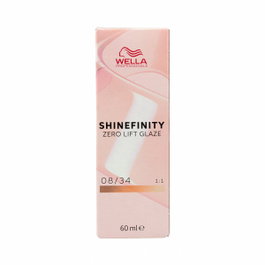 Wella Shinefinity Tinte 08/34 - Colorant semi-permanent pour cheveux 60 mL - Brillance extrême et durable sans ammonia - 32 tons translucides - pH équilibré