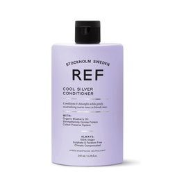 Ref Stockholm Après-shampooing Cool Silver - Neutralise les tons chauds, sans sulfates, 245 ml