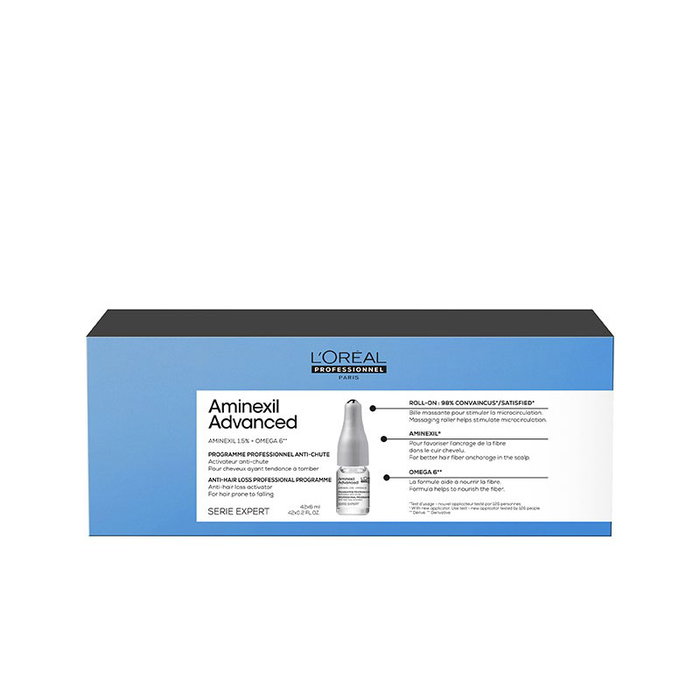 L'Oreal Aminexil Advanced - Programme Professionnel Anti-Chute Intense - Activateur Anti-Chute des Cheveux - 42 ampoules de 6 ml L'Oreal Aminexil Advanced - Programme Professionnel Anti-Chute Intense - Activateur Anti-Chute des Cheveux - 42 ampoules de 6 ml