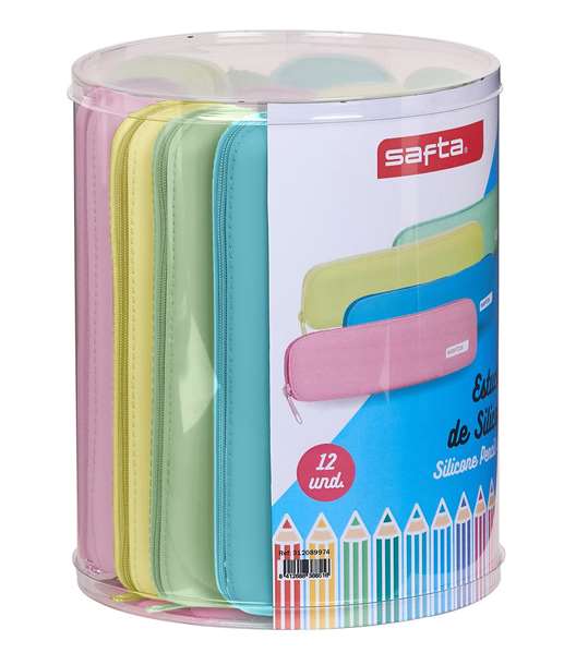 Safta - Set de 12 Porte-cuillères Étroits en Silicone - Modèles Assortis - Âge recommandé 3 ans, Bleu Safta - Set de 12 Porte-cuillères Étroits en Silicone - Modèles Assortis - Âge recommandé 3 ans, Bleu