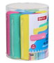Safta - Set de 8 Porte-clés Ronds Assortis en Silicone Pailleté - Modèles Variés - Recommandé 3 Ans - Bleu