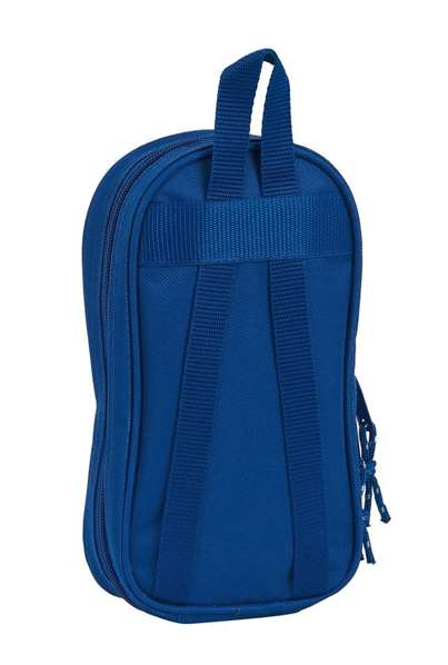Safta Plumier Mochila avec 4 Port. Llenos Blackfit8 Oxford - Trousse de sac à dos fourre-tout - Polyester 600D - Bleu foncé