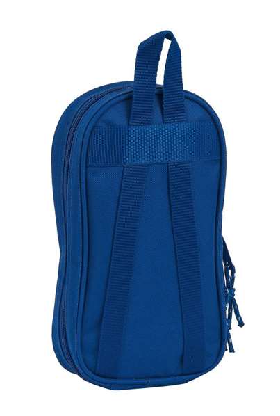 Safta Plumier Mochila avec 4 Port. Llenos Blackfit8 Oxford - Trousse de sac à dos fourre-tout - Polyester 600D - Bleu foncé