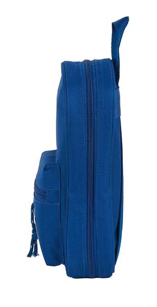 Safta Plumier Mochila avec 4 Port. Llenos Blackfit8 Oxford - Trousse de sac à dos fourre-tout - Polyester 600D - Bleu foncé