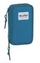 Safta Plumier doble pqño 28 pcs blackfit8 egeo - Trousse double compartiment 28 pièces pour enfants - Bleu
