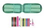 Safta Plumier blackfit8 - Plumier scolaire avec 4 compartiments remplis, polyester 600D, turquoise, pour enfants de 3 ans