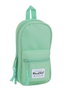 Safta Plumier Moch C/4 Port. Vacio Blackfit8 Turquesa - Trousse Scolaire avec 4 Compartiments, Polyester 600D, Coloris Turquoise