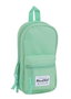 Safta Plumier Moch C/4 Port. Vacio Blackfit8 Turquesa - Trousse Scolaire avec 4 Compartiments, Polyester 600D, Coloris Turquoise