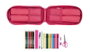 Safta Plumier Mochila Fresa avec 4 port. llenos Blackfit8 - Trousse cartable à rabat rose en polyester 600D pour enfant 3 ans