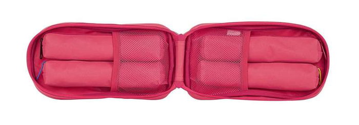 Safta Plumier blackfit8 - Plumier sac à dos avec 4 compartiments, vide, couleur fraise, polyester 600D