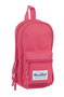 Safta Plumier blackfit8 - Plumier sac à dos avec 4 compartiments, vide, couleur fraise, polyester 600D