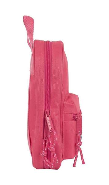 Safta Plumier blackfit8 - Plumier sac à dos avec 4 compartiments, vide, couleur fraise, polyester 600D