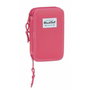 Plumier double BlackFit8 M854 Rose 12.5 x 19.5 x 4 cm (28 Pièces)