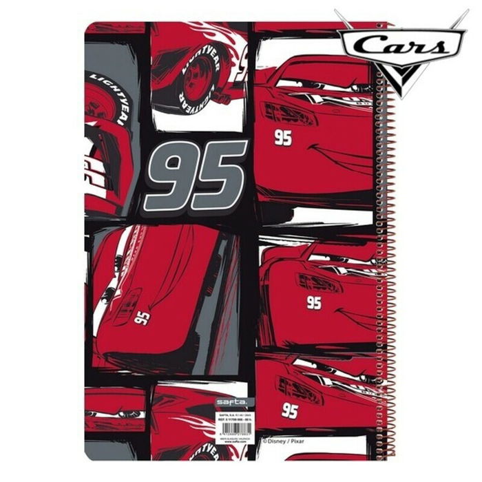 Cahier à Spirale Cars 21,5 x 31 x 1 cm