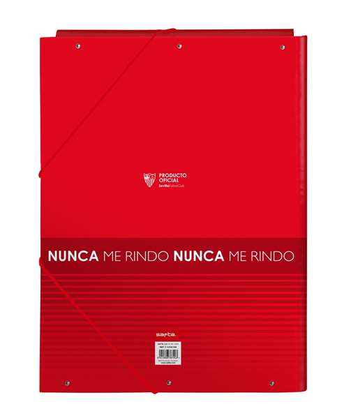 Safta Carpeta folio 3 solapas Sevilla FC - Classeur à 3 volets corporatif Sevilla FC - Âge recommandé 3 ans
