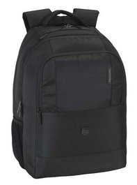 Safta Mochila F.C.Barcelon Sac à Dos pour Ordinateur Portable 15,6" - Noir - 30x43x16 cm - Matière 900D/1680D