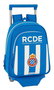 Safta Moch 524+Carro 705 - Sac à dos pour enfant 3 ans - Espagnol - Blanc et Bleu - Polyester 600D - 27x33x10 cm