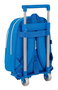 Safta Moch 524+Carro 705 - Sac à dos pour enfant 3 ans - Espagnol - Blanc et Bleu - Polyester 600D - 27x33x10 cm
