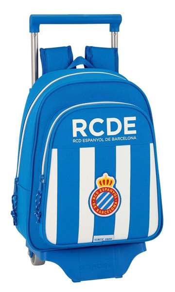 Safta Moch 524+Carro 705 - Sac à dos pour enfant 3 ans - Espagnol - Blanc et Bleu - Polyester 600D - 27x33x10 cm