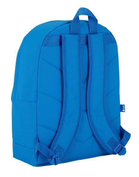 Safta Mochila Rcd Sac à dos pour enfant 3 ans 32.5x43x15 cm en polyester 600D - Blanc et Bleu