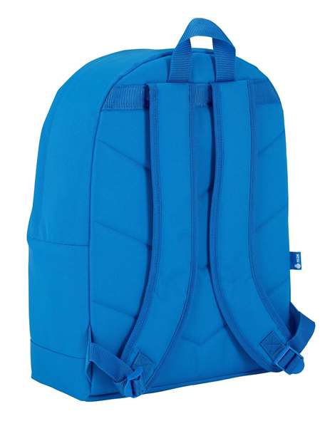 Safta Mochila Rcd Sac à dos pour enfant 3 ans 32.5x43x15 cm en polyester 600D - Blanc et Bleu