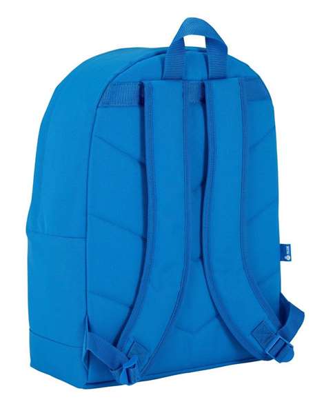 Safta Mochila Rcd Sac à dos pour enfant 3 ans 32.5x43x15 cm en polyester 600D - Blanc et Bleu