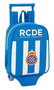 Safta Mochila Rcd Espanyol Sac à dos pour la crèche à roulettes 22x28x10 cm en polyester 600D - Bleu et Blanc