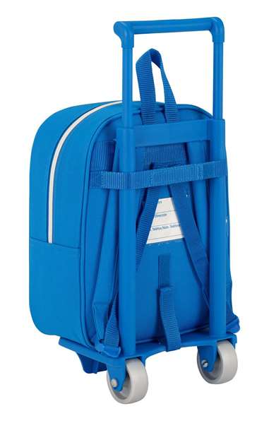 Safta Mochila Rcd Espanyol Sac à dos pour la crèche à roulettes 22x28x10 cm en polyester 600D - Bleu et Blanc