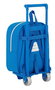 Safta Mochila Rcd Espanyol Sac à dos pour la crèche à roulettes 22x28x10 cm en polyester 600D - Bleu et Blanc