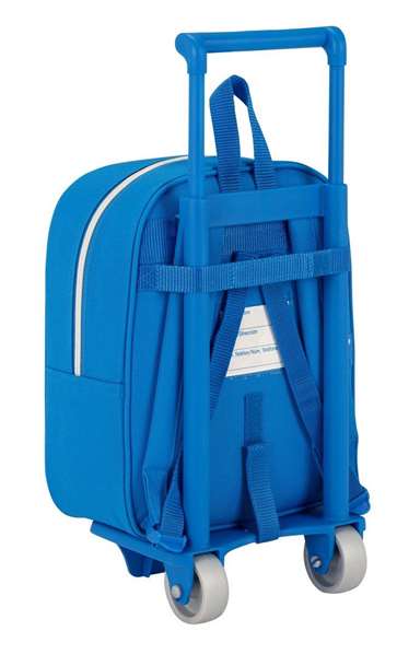 Safta Mochila Rcd Espanyol Sac à dos pour la crèche à roulettes 22x28x10 cm en polyester 600D - Bleu et Blanc