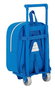 Safta Mochila Rcd Espanyol Sac à dos pour la crèche à roulettes 22x28x10 cm en polyester 600D - Bleu et Blanc