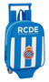 Safta Mochila Rcd Espanyol Sac à dos pour la crèche à roulettes 22x28x10 cm en polyester 600D - Bleu et Blanc