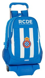 Safta Moch 665+Carro 905 Rcd Espagnol - Valise Cabine Enfants 32x44x16 cm - Polyester 600D - Blanc et Bleu - Recommandé 3 ans