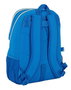 Safta Mochila Sac à dos Adaptable Poussette Espagnol 32 x 44 x 16 cm Polyester 600D, Blanc et Bleu - Pour 3 ans